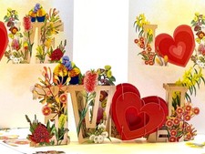 Rainbow Lorikeet Birds Origami Pop Cards Handmade with Pop Up Card Romantic Gift