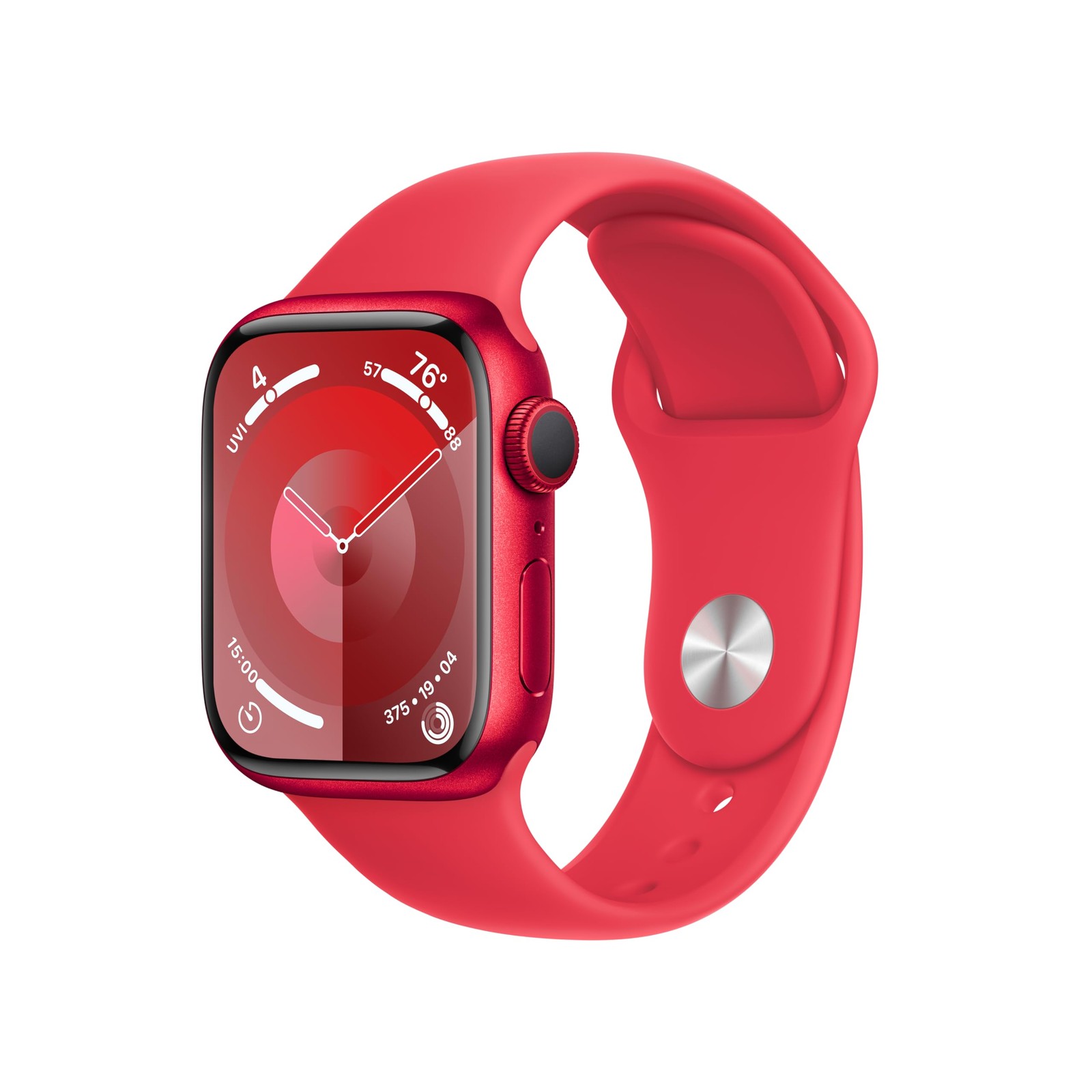 Apple Watch Series 9 41mm Aluminum Case with Sport Band - (PRODUCT)RED, M/L (GPS) (MRXH3LL/A)