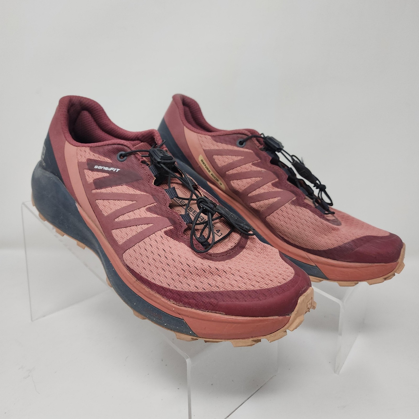 Scarpe da trail running Salomon Sense Ride 4 da donna 7 5 SensiFit sneakers con lacci rapidi