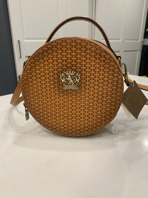 Pratesi Firenze Round Leather Handbag Crossbody NWT
