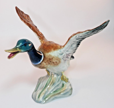 Beswick Figur 749 Gloss Mallard Duck Rising Lot B um 1950 TOP