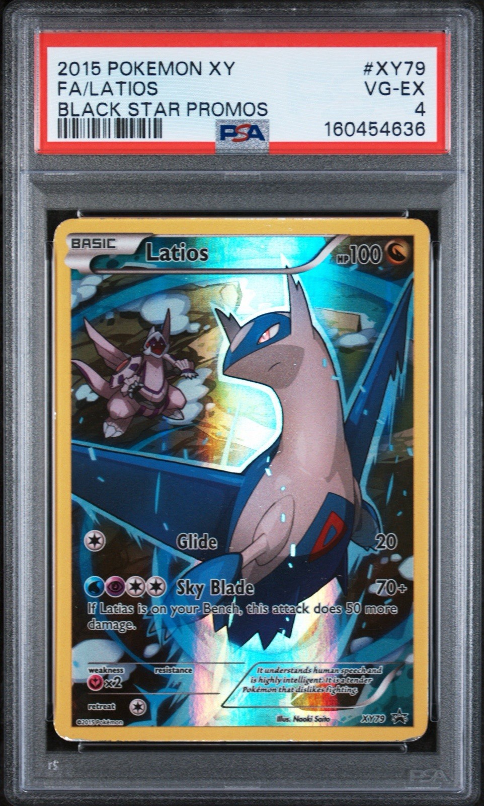 2015 POKEMON XY BLACK STAR PROMOS #XY79 FULL ART/LATIOS PSA 4