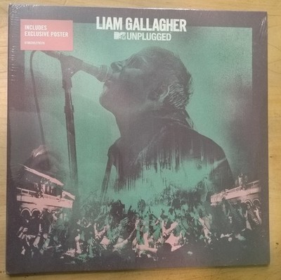 Liam Gallagher MTV Unplugged W/Signed Poster Mint/Sealed Vinyl 
