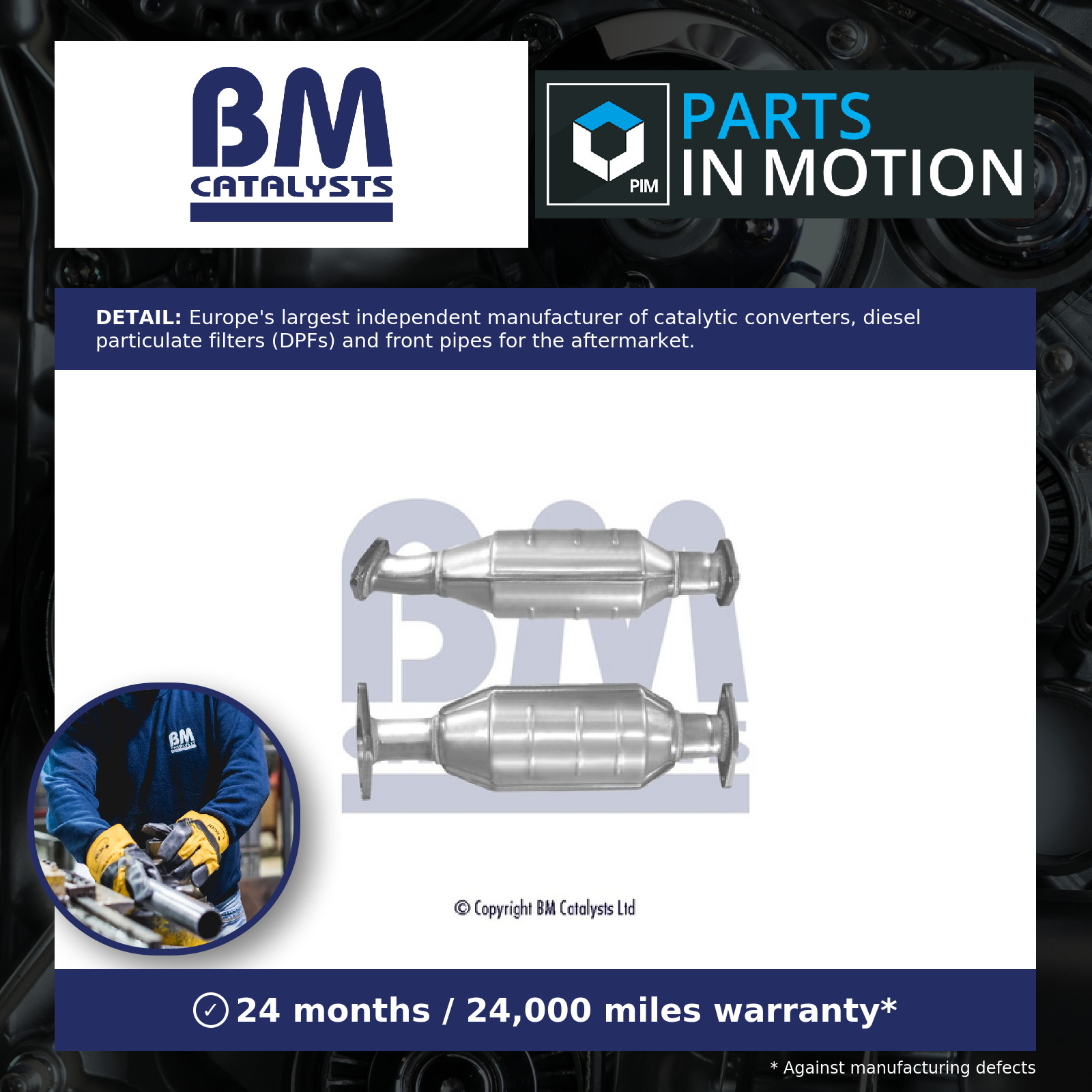 Catalytic Converter Type Approved BM80472H BM Catalysts 289502A630 Quality New
