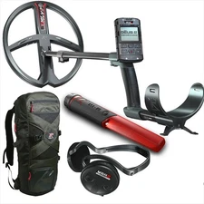 XP DEUS II 34 FMF RC Detektor mit WSA II Kopfhörer + gratis MI-6 + Rucksack