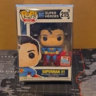 Funko POP! Heroes: Superman #1 #215 2017 Fall Convention + Protector*