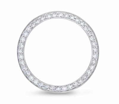 WHITE GOLD BEAD SET NATURAL DIAMOND BEZEL FOR ROLEX 179159 179179 179239 179459