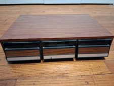 Vinathe Cassette Tape Drawer Case Holder Holds 36