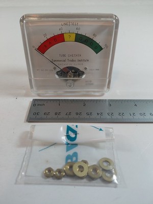 Vintage Commercial Trades Institute Tube Checker Panel Meter PT. NO. 300.006