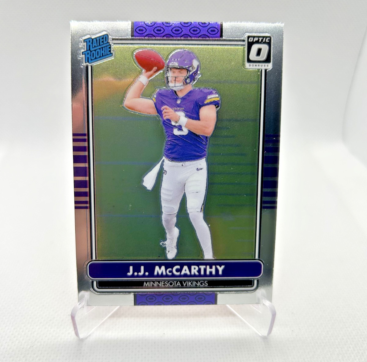 J.J. McCarthy - 2024 Donruss Optic '14 Retro Series #10 - Minnesota Vikings