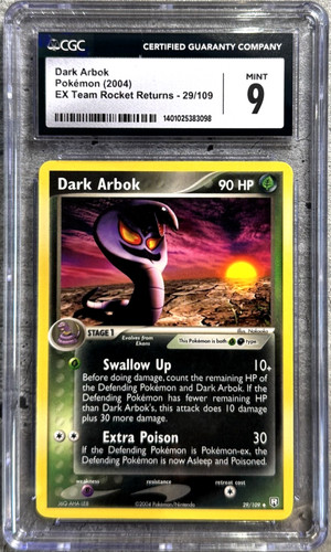 Dark Arbok graded CGC 9 for sale on eBay