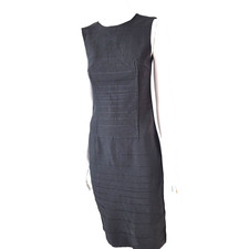 Dolce & Gabbana Tailored Black Bodycon Dress Size 8 SDO982 SA343 Made In Italy