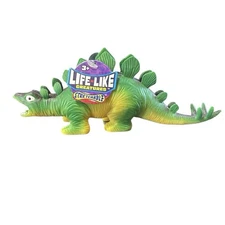 JA-RU 7" Stegosaurus Dinosaur Jiggly EPS Foam Bead Filling Rubber Stretchy New