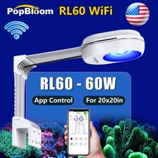 PopBloom RL60 WiFi Nano Led Aquarium Light 60W for 16-20" Marine Coral Reef Tank