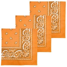 27x27" Extra Large 100 Cotton Paisley Bandana for Men Women Jumbo