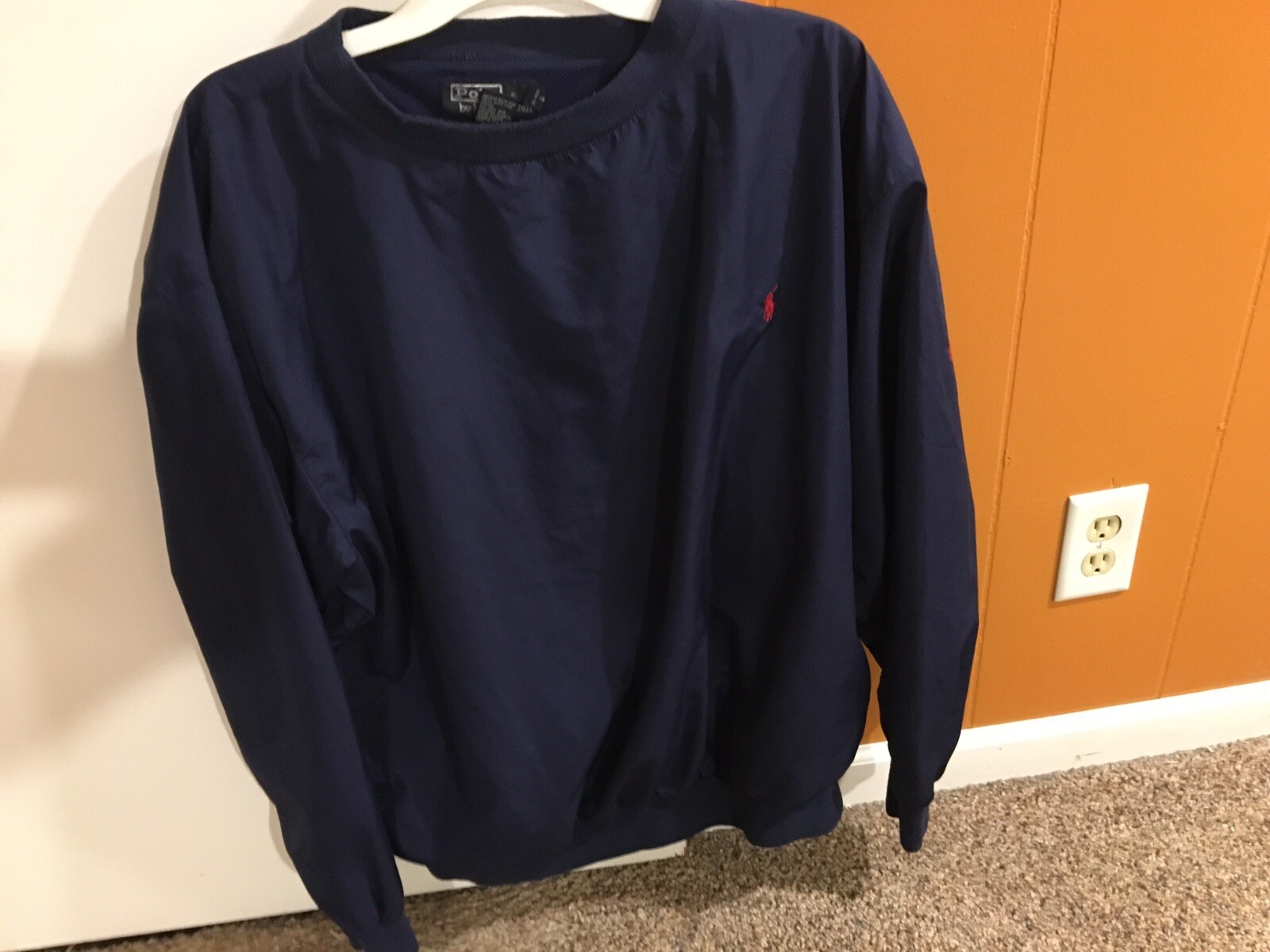 Mens Size lg Vintage polo ralph lauren crewneck sweatshirt pony logo rn 41381