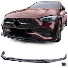 Spoiler Frontspoiler Schwarz für Mercedes W206 S206 ab 2021- mit AMG-Line Glanz