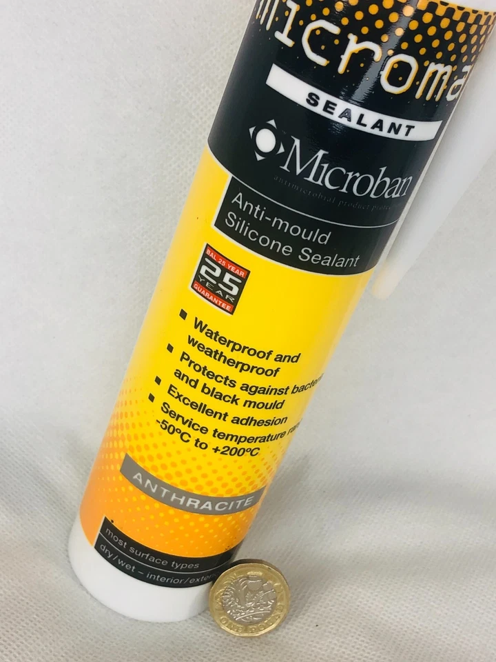 Anti Schimmel Silikon Dichtstoff Anthrazit 310ml Wasserdicht Veraltet Siehe Details - Bild 3 von 4