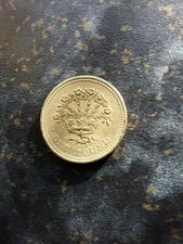 1 coin Irish Flax Royal plant. 1991. Northern Ireland. Used.