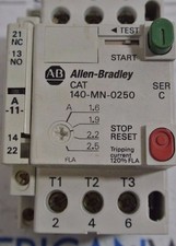 Allen Bradley 140-MN-0250 manual motor controller 2.5A 3P ser D 1.6-2.5A  600V 
