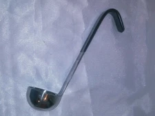 Vollrath Stainless Steel Ladle 1oz. 6 1/2" w/Black Kool Touch Handle (4980120)