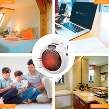 Wall Socket Electric Heater - Compact Indoor Heating Solution