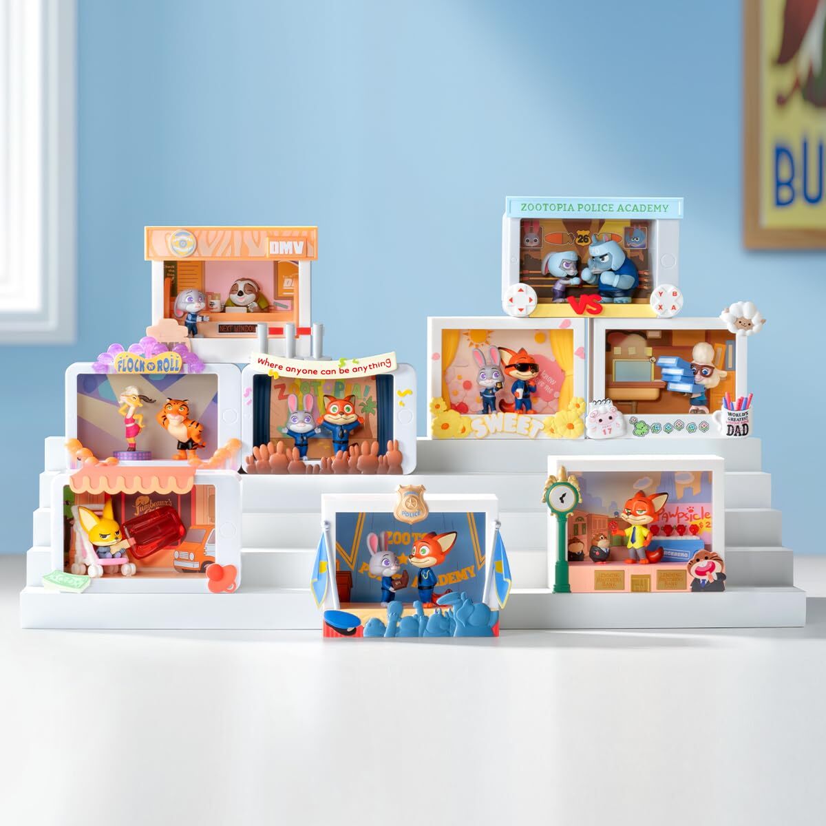 POP MART DISNEY ZOOTOPIA Highlight Moment Series Scene Set