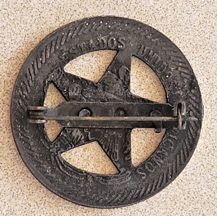 Miniatura Distintivo In Argento TEXAS RANGERS NOVELTY BADGE OLD WEST