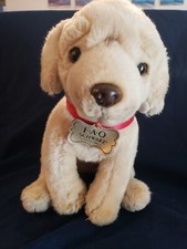 FAO Schwarz Yellow Labrador Puppy 12  Plush Realistic Lab Stuffed Dog 2018 NICE