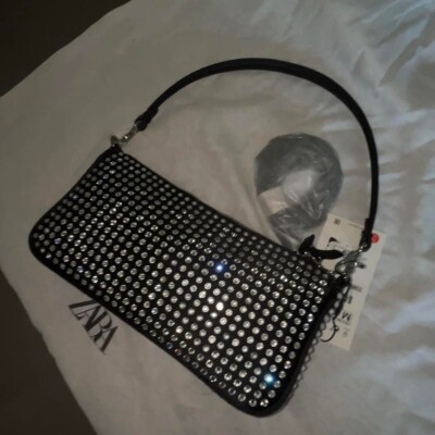   ZARA NEW WITH TAGS SPARKLY SHOULDER BAG   