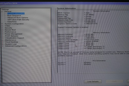 Dell OptiPlex 9020 SFF Intel i7-4790 @ 3.6GHz 8GB Ram No HD #W1774 - Picture 2 of 6