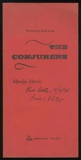 Marilyn HARRIS / The Conjurers Uncorrected Proof 1st 1974