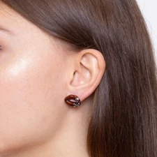 Skull Earrings Red Glitter Lips Crossbones Toxic Love Jewelry By Controse