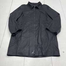 Arkis Black Wool Silk Zip Up Jacket Women’s Size 10