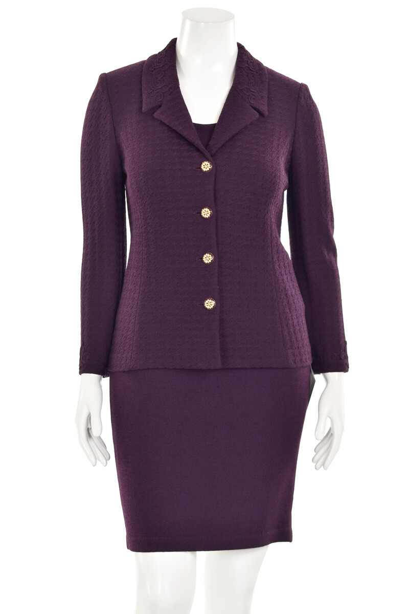 St. John Collection 3Pc Dark Purple 
