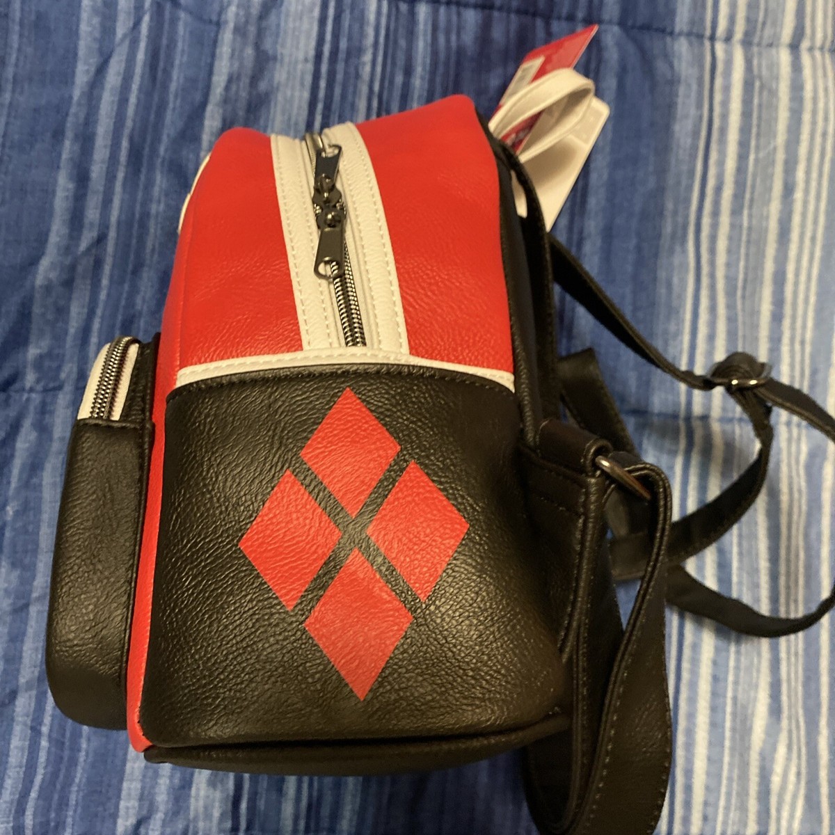 New LoungeFly DC Harley Quinn Mini Backpack GameStop 