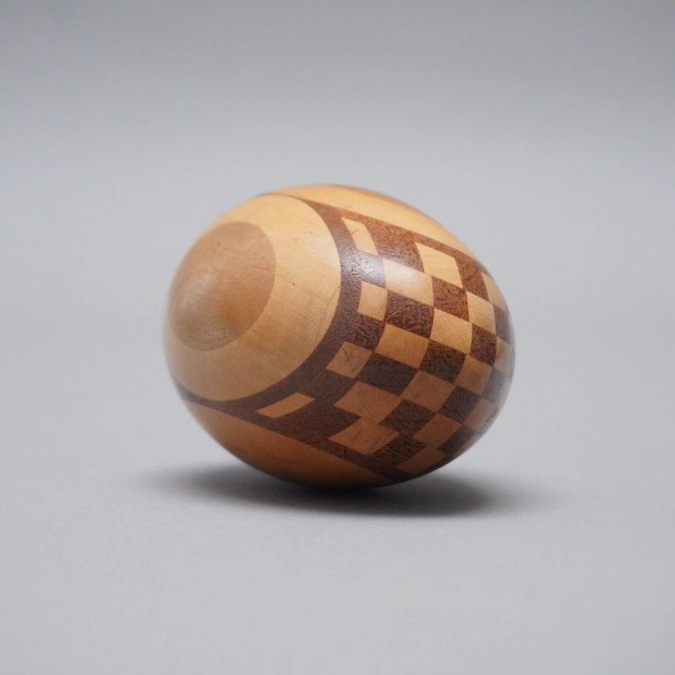 Lot oeufs à repriser anciens en bois art populaire couture - Photo 4/4