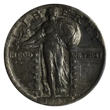 1923-S Standing Liberty Silver Quarter XF+ NICE! KEY DATE! E280 RZLNM