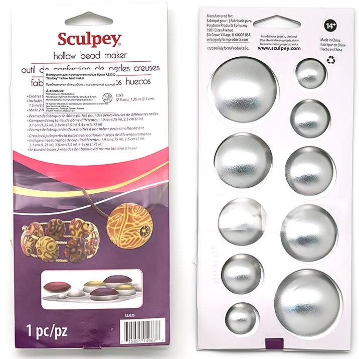 Sculpey Hollow Bead Maker – Backton-Set Zum Perlenmachen, Weich, Vielseitig, Ungiftig