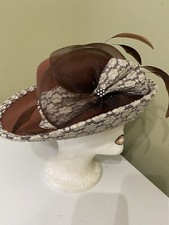 Beautiful Brown Church/Dress Hat USA