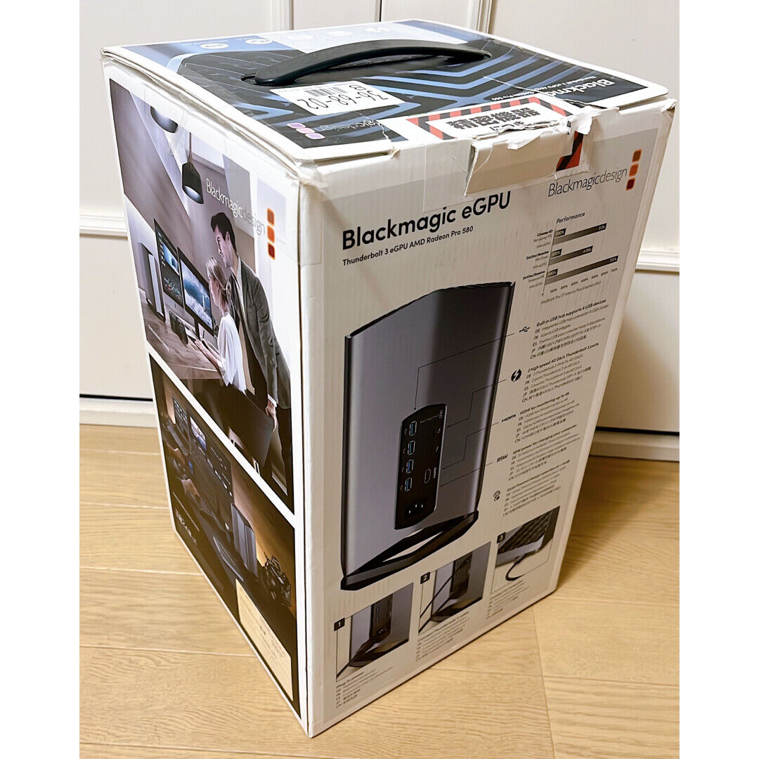 Blackmagic Thunderbolt 3 eGPU AMD Radeon Pro 580 w/ Box Blackmagic Thunderbolt 3 eGPU AMD Radeon Pro 580 w/ Box