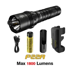 NiteCore P22R LED USB-C Rechargeable Tactical Flashlight Torch