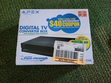 New Apex Digital TV Converter Box with Analog Pass-Through DT250A