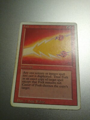Gabel MTG Revised Edition heavy play Reserved List Versand am selben Tag siehe Fotos 