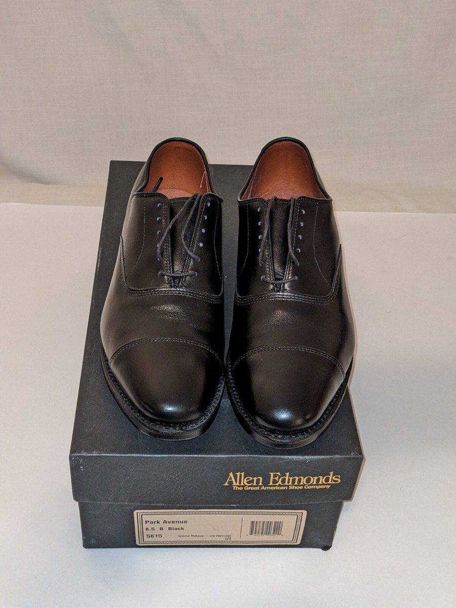 Allen Edmonds PARK AVENUE Cap-Toe Oxfords, Custom Size: Left 9 B
