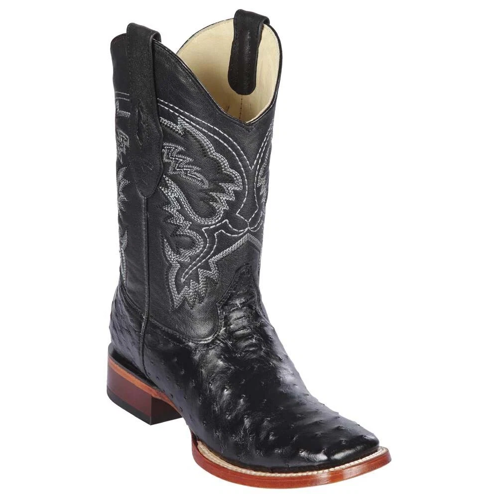 Los Altos Cognac J-Toe Véritable Autruche