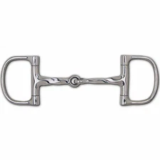 Stainless Steel Slow Twist Snaffle Dee - 3" Rings