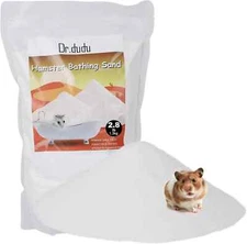 DR.DUDU Hamster Bath Sand, 2.8Lb Dust Free Desert Sand or Potty Litter Sand for