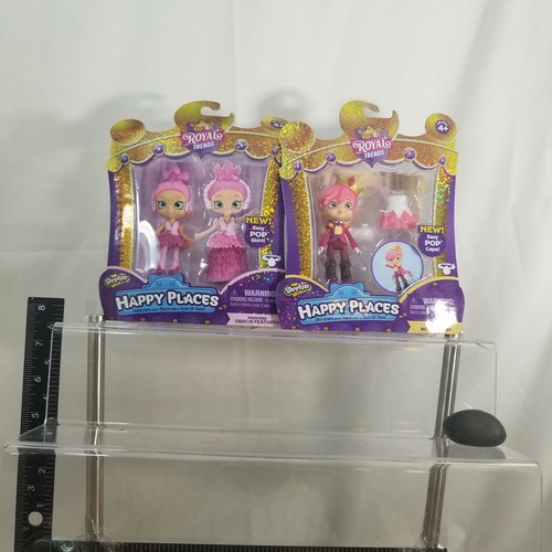 Shopkins LOT of 2 Happy Places Royal Trends Prince Rowen Ruby & Princess Gracie - Picture 6 of 7