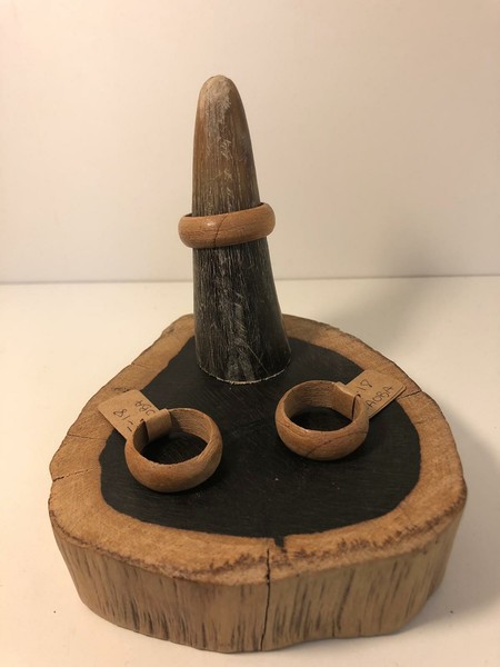 Anillos Madera Caoba